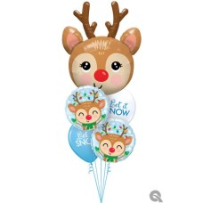 Bukiet 1083 Dashing Through the Snow Qualatex #14976 15019-2 97346-2